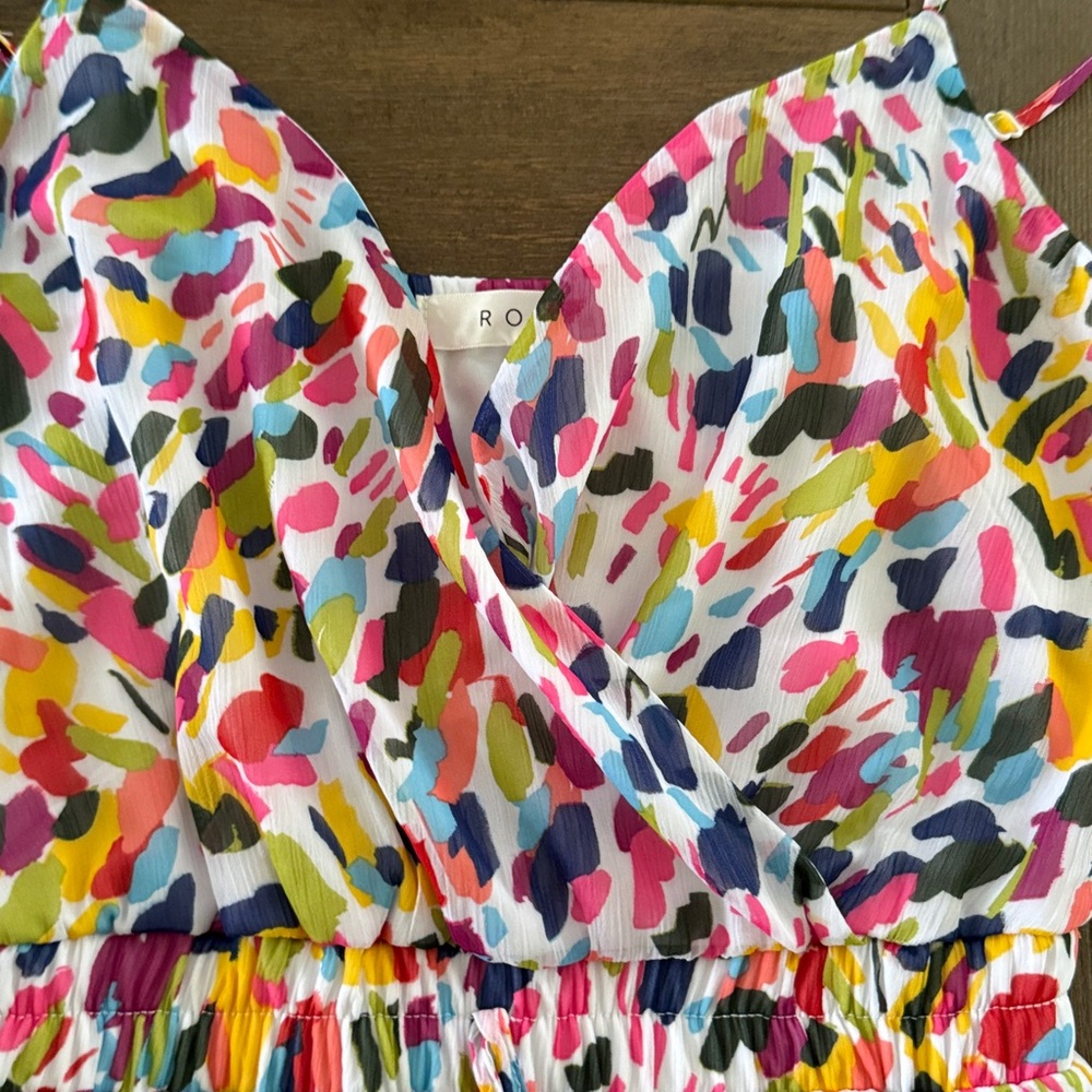NWT Row-a Colorful Romper - Picture 2 of 3